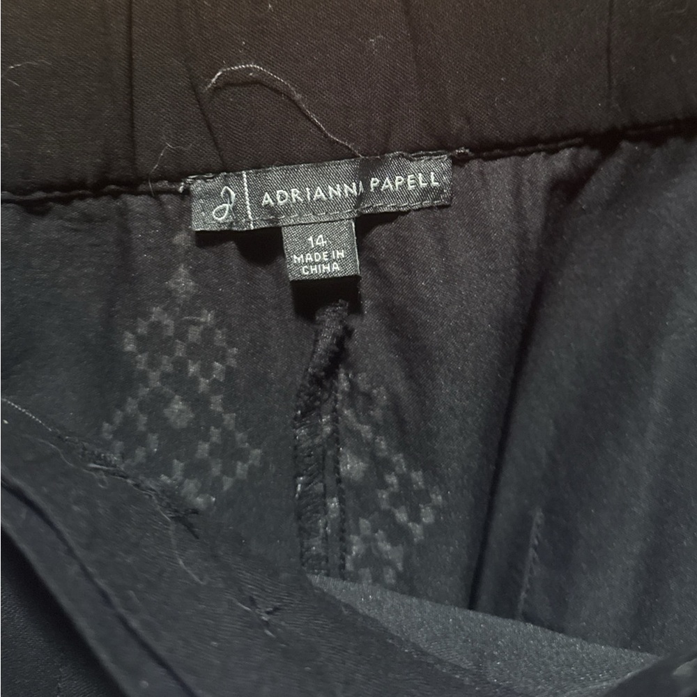 Adrianna Papell
Embroidered Wide Leg Trousers, Black/Cream - Picture 8 of 14